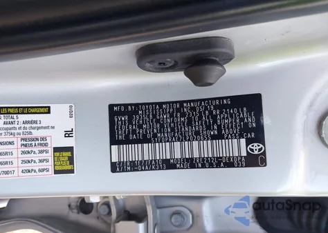 2020 Toyota Corolla L from USA, damaged, VIN 5YFDPRAE7LP020655